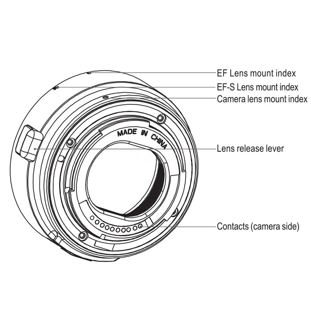 Viltrox Auto Focus EF-EOS M MOUNT Lens Mount Adapter Ring